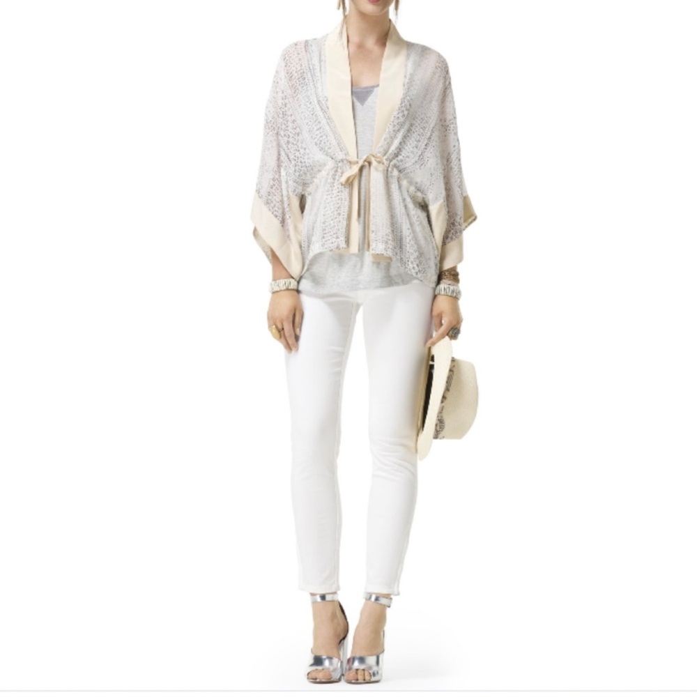 Club Monaco 100% silk kimono, size S